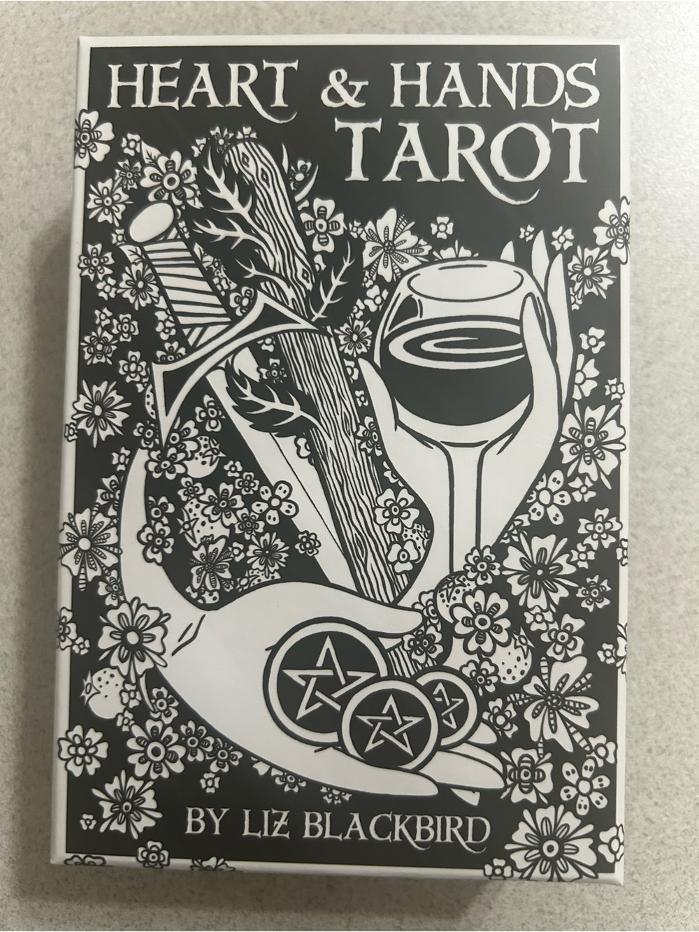 Heart & Hands Tarot by - Black and White Tarot Deck
